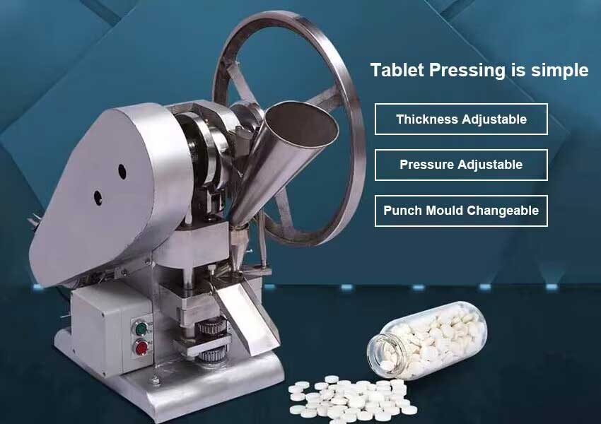 Tablet Press Machine Powder Particle Production Machine Food Factory  Mechanical Equipment Tablet Press Machine Stainless Steel High-Speed Rotary  Tablet - China Pharmaceutical Equipment, Dies Can Be Customized